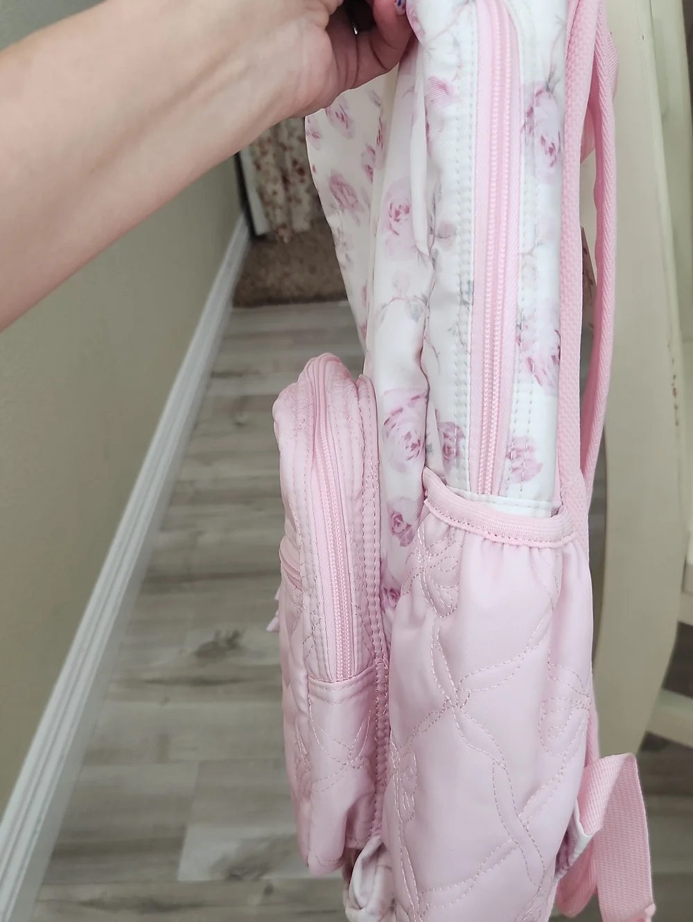 LoveShackFancy & Yoobi Collaboration Pink Ribbon Rosa Backpack NWT